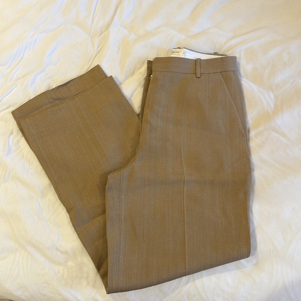The row straight wide leg trouser pants